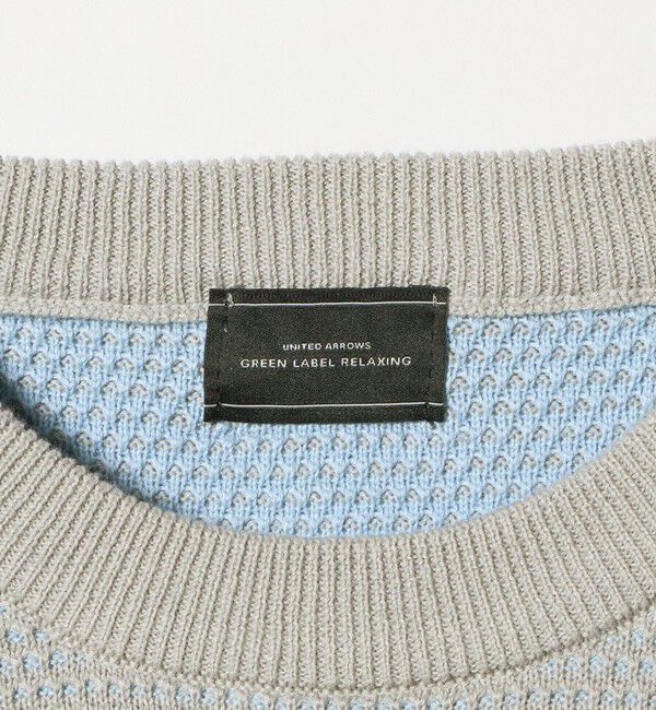 UNITED ARROWS green label relaxing「コットン リバー カノコ クルーネック ニット」|ニット・セーター|