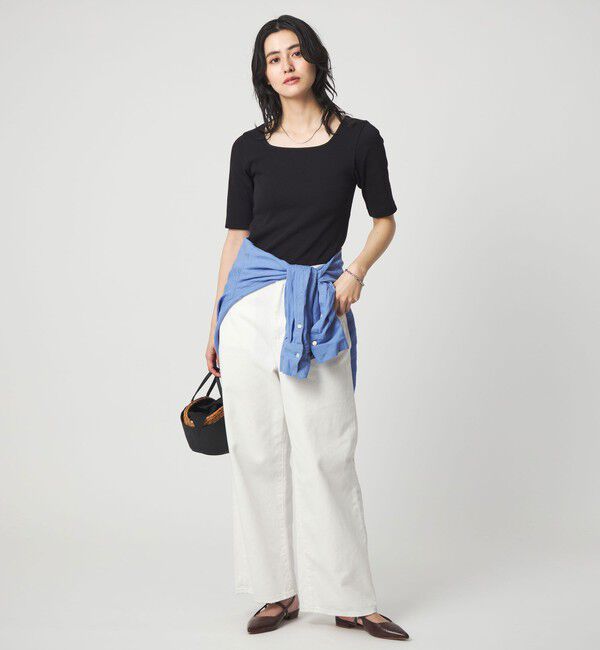 UNITED ARROWS green label relaxing「デコルテ フライス Tシャツ 抗菌」|Tシャツ・カットソー|