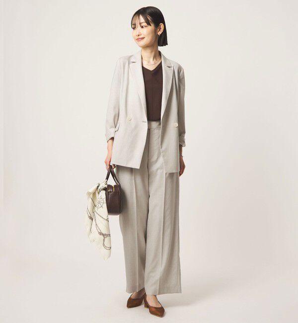 UNITED ARROWS green label relaxing「［size SHORTあり］ライト リネンライク ジャケット UVカット 通気性」|テーラードジャケット|