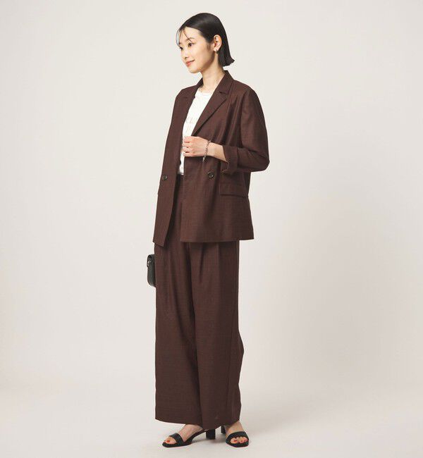 UNITED ARROWS green label relaxing「［size SHORTあり］ライト リネンライク ジャケット UVカット 通気性」|テーラードジャケット|