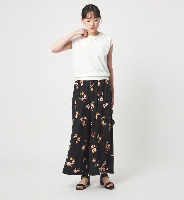 UNITED ARROWS green label relaxing「フレンチスリーブ ニット ウォッシャブル 接触冷感 UVカット」|ニット・セーター|