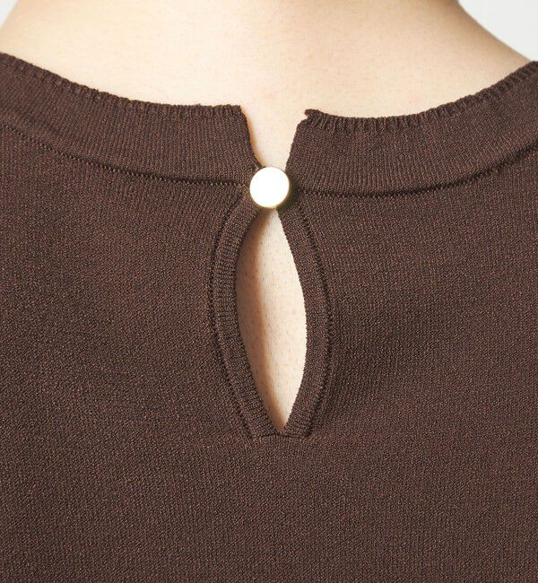 UNITED ARROWS green label relaxing「フレンチスリーブ ニット ウォッシャブル 接触冷感 UVカット」|ニット・セーター|