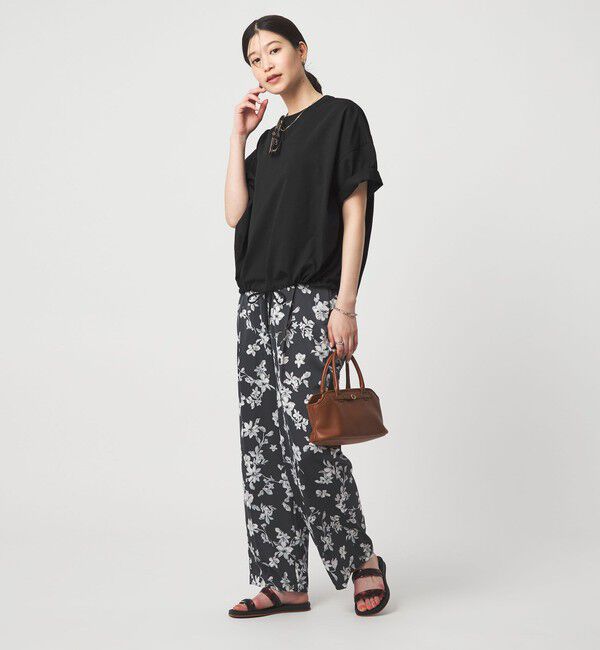 UNITED ARROWS green label relaxing「【WEB限定】＜at ease＞ドロスト カットソー 接触冷感 UVカット 遮熱」|Tシャツ・カットソー|