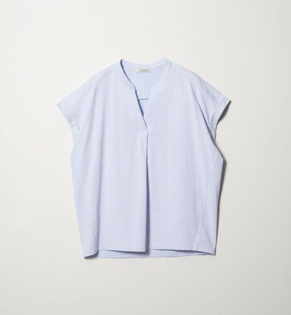 UNITED ARROWS green label relaxing「【WEB限定】＜at ease＞スキッパー カットソー 接触冷感 UVカット 遮熱」|Tシャツ・カットソー|