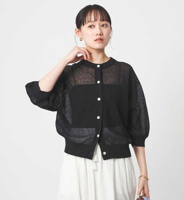 UNITED ARROWS green label relaxing「シアー カーディガン ニット ウォッシャブル」|カーディガン|