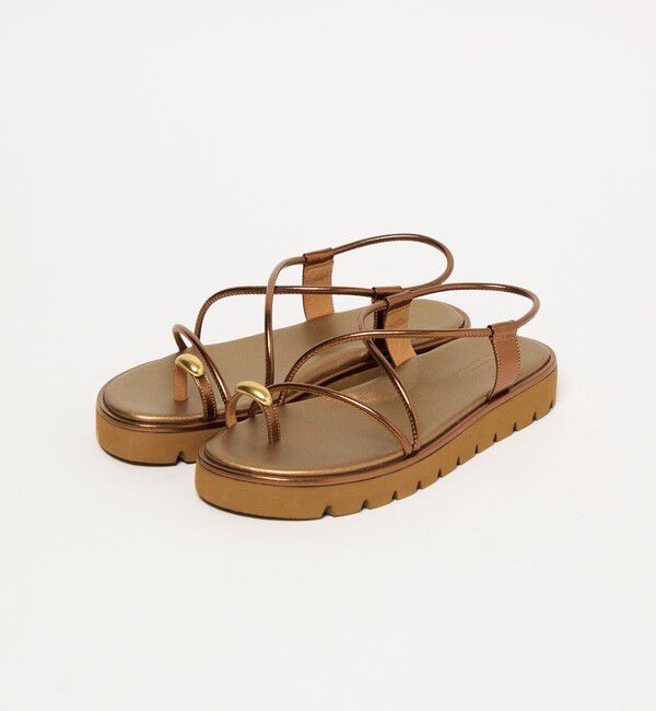 UNITED ARROWS green label relaxing「メタルトング プラット サンダル」|サンダル|
