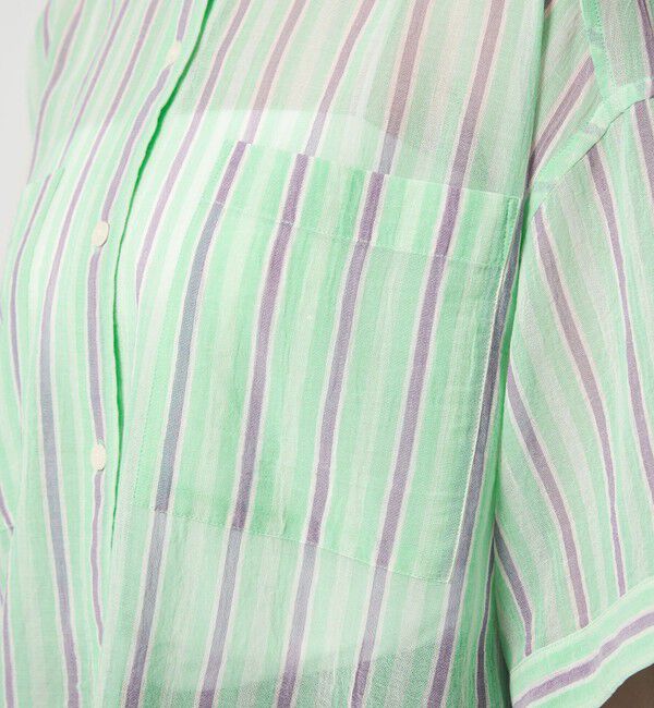 UNITED ARROWS green label relaxing「100/2 ポケット ストライプ シャツ」|シャツ・ブラウス|