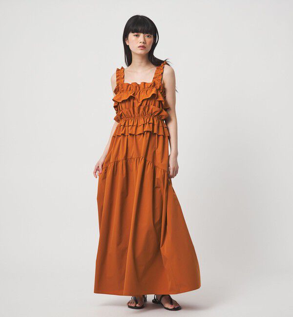 EMMEL REFINES「＜EMMEL REFINES＞EM フリル ギャザー ワンピース」|ワンピース|
