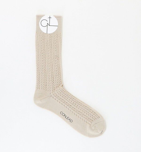 UNITED ARROWS green label relaxing「＜CONLEAD＞レース ショート ソックス」|ソックス|BEIGE