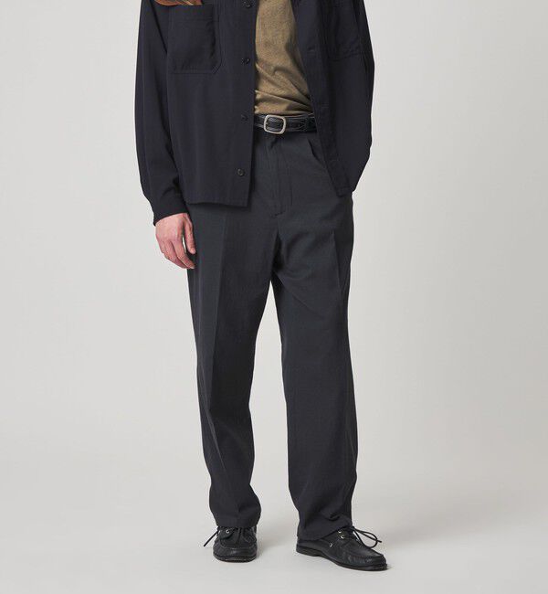 STEVEN ALAN「＜Steven Alan＞ TCL オックスフォード アウト ワンプリーツ スラックス」|スラックス|