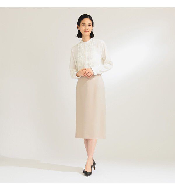 Demi-Luxe BEAMS 「ジョーゼット フリルブラウス＊」|シャツ・ブラウス|