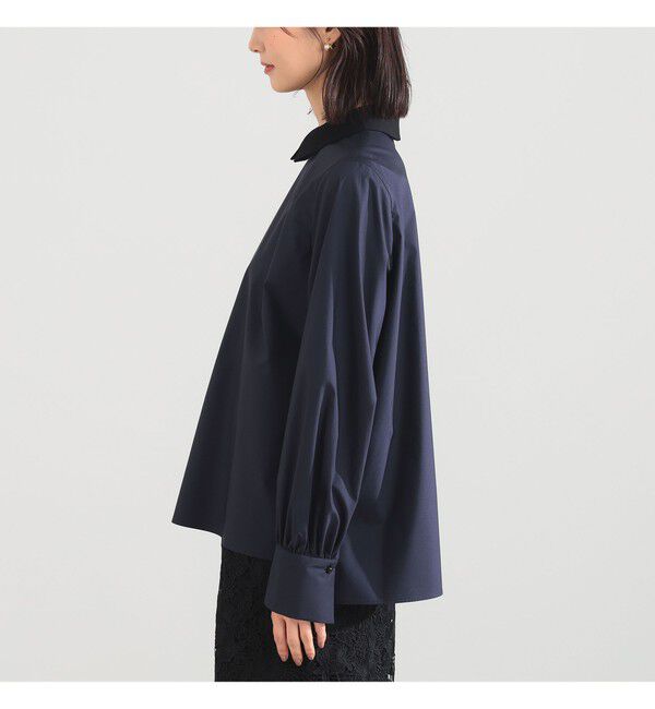 Demi-Luxe BEAMS 「グログラン カラー ブラウス」|シャツ・ブラウス|