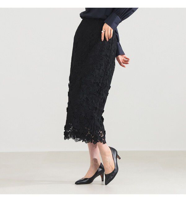 Demi-Luxe BEAMS 「ブロッサム レース スカート」|スカート|