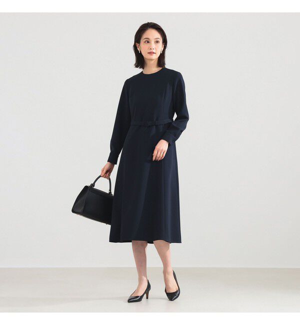 Demi-Luxe BEAMS 「トリアセ ベルテッド ワンピース」|ワンピース|