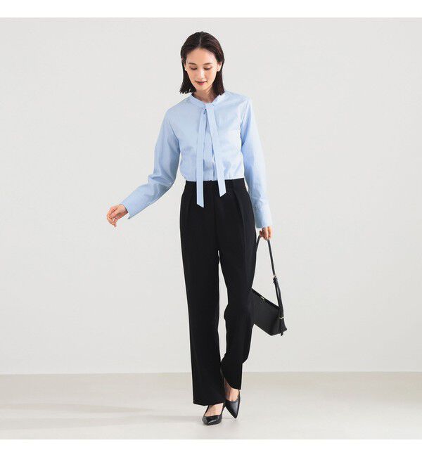 Demi-Luxe BEAMS 「コットン リボンタイ シャツ」|シャツ・ブラウス|