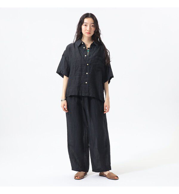 BEAMSBOY「リネン ソリッド イージー」|チノ|