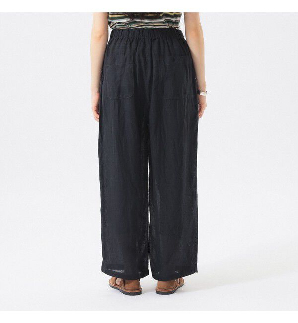 BEAMSBOY「リネン ソリッド イージー」|チノ|