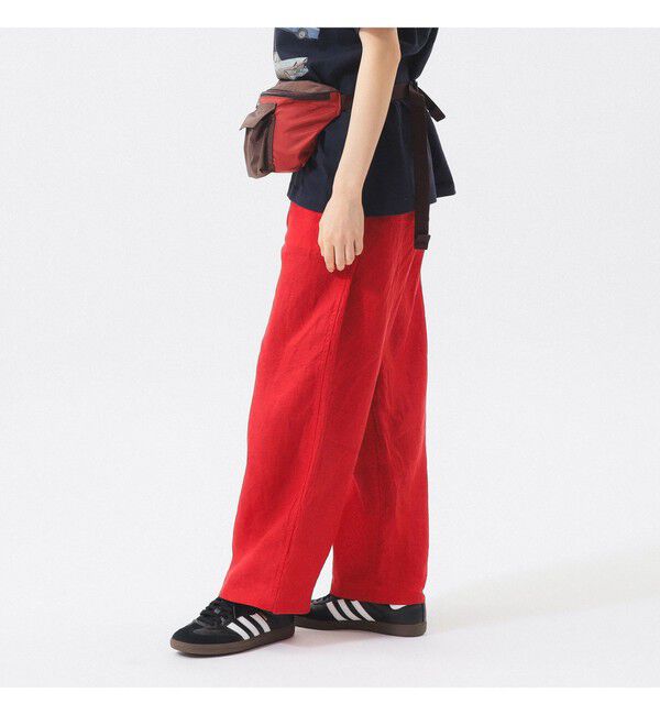 BEAMSBOY「リネン ソリッド イージー」|チノ|