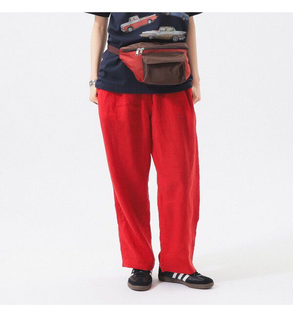 BEAMSBOY「リネン ソリッド イージー」|チノ|