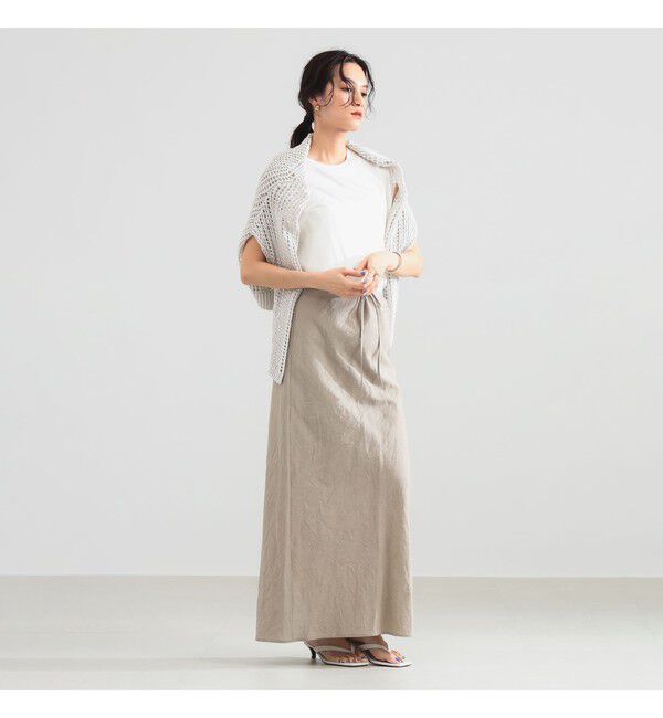 Demi-Luxe BEAMS 「コットンラミー バイアス スカート」|スカート|