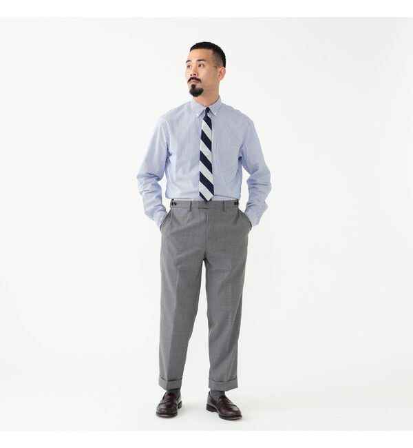 BEAMS PLUS「BEAMS PLUS / コットンブロード ロンドンストライプ ボタンダウン シャツ」|シャツ・ブラウス|