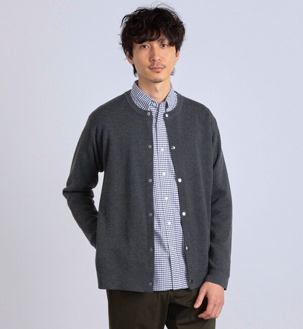 SHIPS any「SHIPS any: 〈手洗い可能〉 ミラノリブ クルーネック カーディガン 24SS◇」|カーディガン|