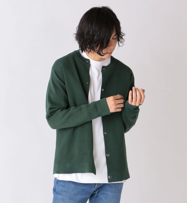 SHIPS any「SHIPS any: 〈手洗い可能〉 ミラノリブ クルーネック カーディガン 24SS◇」|カーディガン|