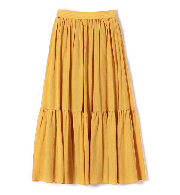 SHIPS for women「〈手洗い可能〉綿ドビー ティアード ギャザースカート◇」|スカート|