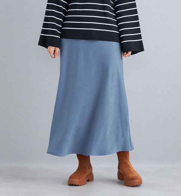 SHIPS for women「〈手洗い可能〉フィブリルサテン マーメイド スカート◇」|スカート|