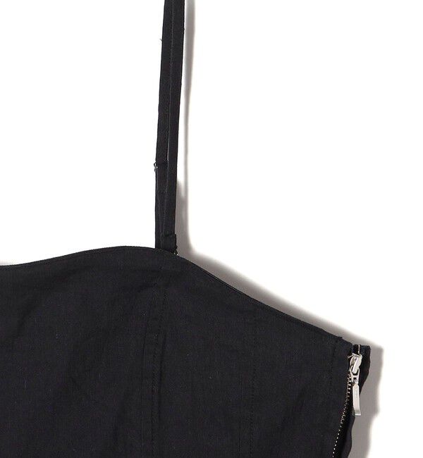 SHIPS for women「〈手洗い可能〉ストレッチ リネン ベアトップ サロペット」|ワンピース|