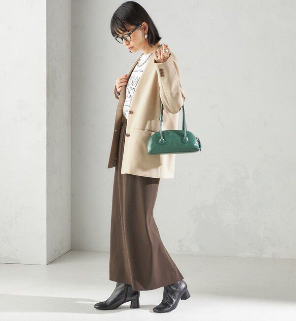 SHIPS for women「〈手洗い可能〉TUMUGITO(R) シャーク ツイード カラーレス ジャケット」|ノーカラージャケット|