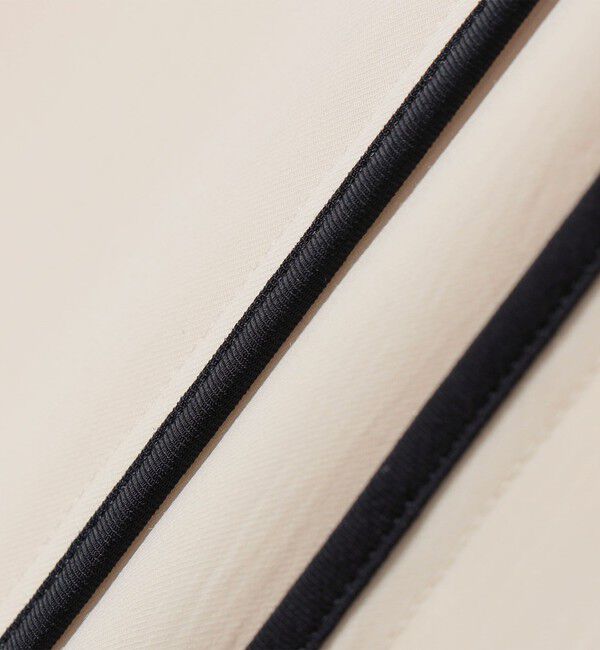 SHIPS for women「〈手洗い可能〉配色 パイピング キーネック 長袖ブラウス」|シャツ・ブラウス|