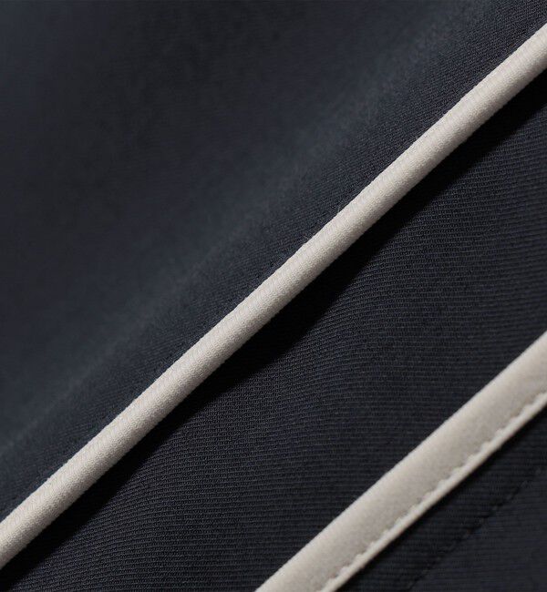 SHIPS for women「〈手洗い可能〉配色 パイピング キーネック 長袖ブラウス」|シャツ・ブラウス|