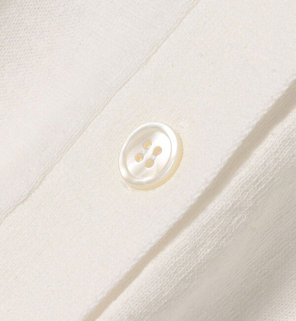 SHIPS any「SHIPS any:〈手洗い可能〉リネン ミックス Vネック ショート シアー カーディガン 2」|カーディガン|