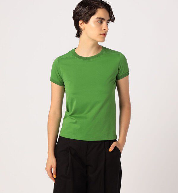 CABaN「コットン リブコンビクルーネックプルオーバー」|Tシャツ・カットソー|