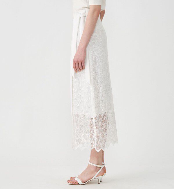 Ballsey「ジオメトリックレース ラップロングスカート」|タイト|