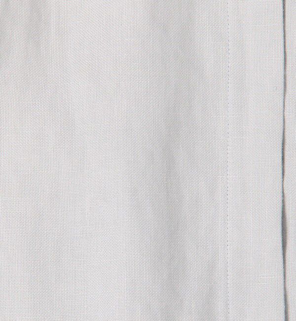 DES PRES「リネンファブリックコンビ ショートニットジャケット」|ノーカラージャケット|