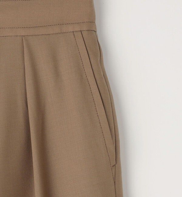 CABaN「ウールトロピカル ラップパンツ」|チノ|