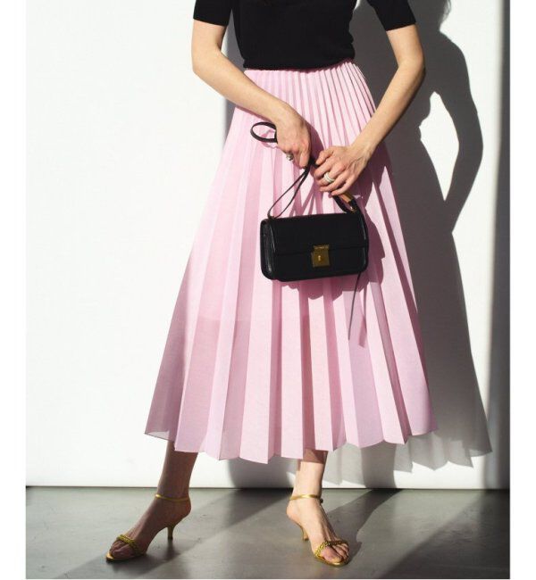 VERMEIL par iena「《追加》アコーディオンプリーツスカート」|スカート|ピンク