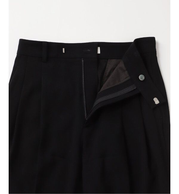 IENA「《追加2》TA/PL ジョーゼットタックワイドパンツ」|スラックス|