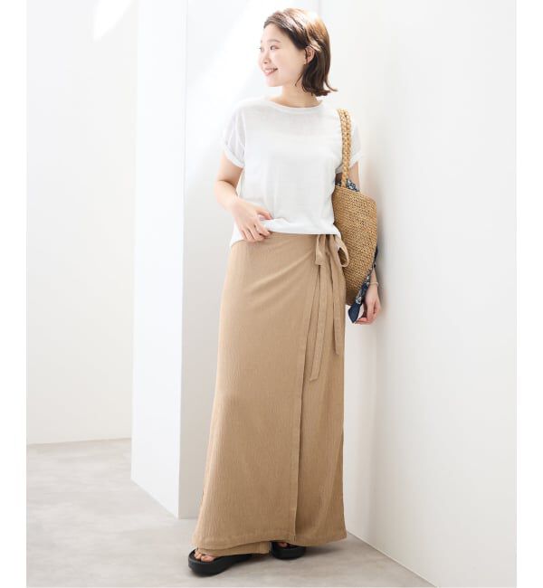 SLOBE IENA「《追加予約》スラブ天竺5分袖TEE」|Tシャツ・カットソー|