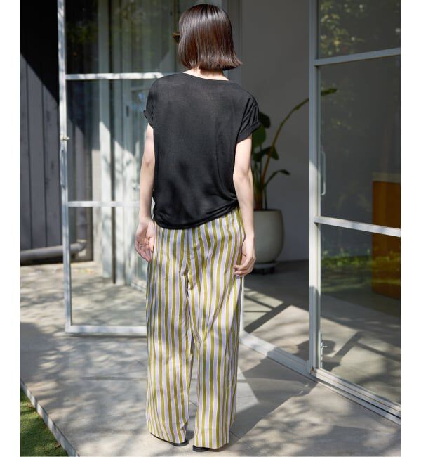 SLOBE IENA「《追加予約》スラブ天竺5分袖TEE」|Tシャツ・カットソー|