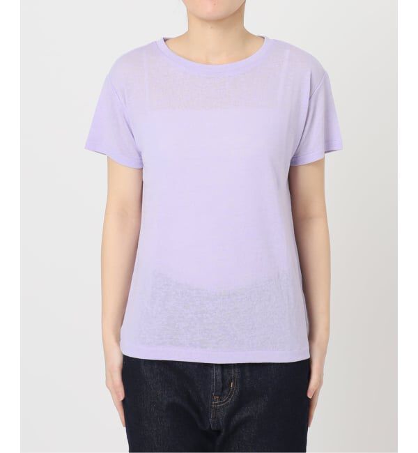 SLOBE IENA「《追加予約》スラブ天竺5分袖TEE」|Tシャツ・カットソー|