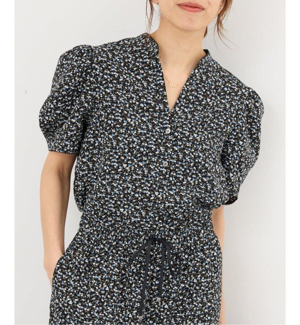 IENA「《セットアップ対応/予約》ソフトヴィンテージフラワーブラウス」|シャツ・ブラウス|