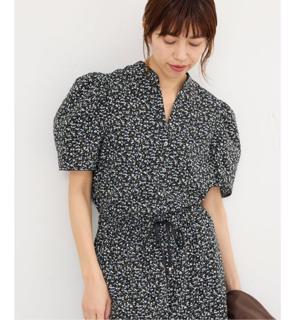 IENA「《セットアップ対応/予約》ソフトヴィンテージフラワーブラウス」|シャツ・ブラウス|