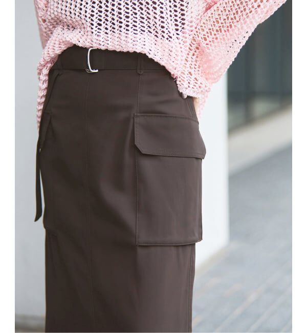 IENA「《予約》ハイツイストペンシルロングスカート」|スカート|