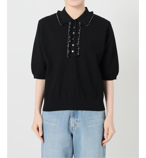 IENA「《追加3予約》フリルプルオーバー」|ニット・セーター|