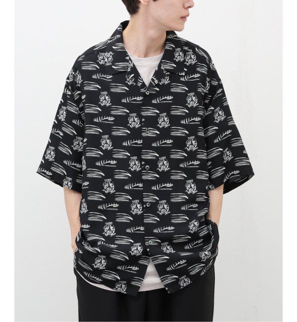 Paris Saint-Germain「【隈 研吾 &times; Paris Saint-Germain】グラフィックプリント オープンカラーシャツ」|シャツ・ブラウス|