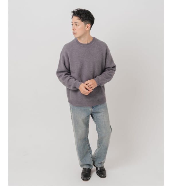 EDIFICE「スリアルパカミックス クルーネックニット」|ニット・セーター|
