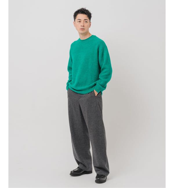 EDIFICE「スリアルパカミックス クルーネックニット」|ニット・セーター|